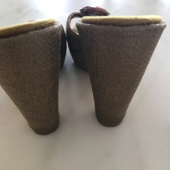 Olivia Rose Tal Natural Woven Gem Heels - Picture 5 of 6